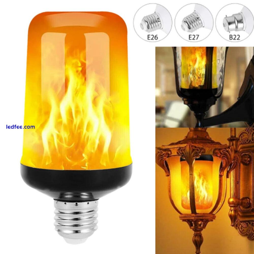 LED flame effect bulb 4 modes flame bulb with gravity sensor E26 E27 bulb 0 