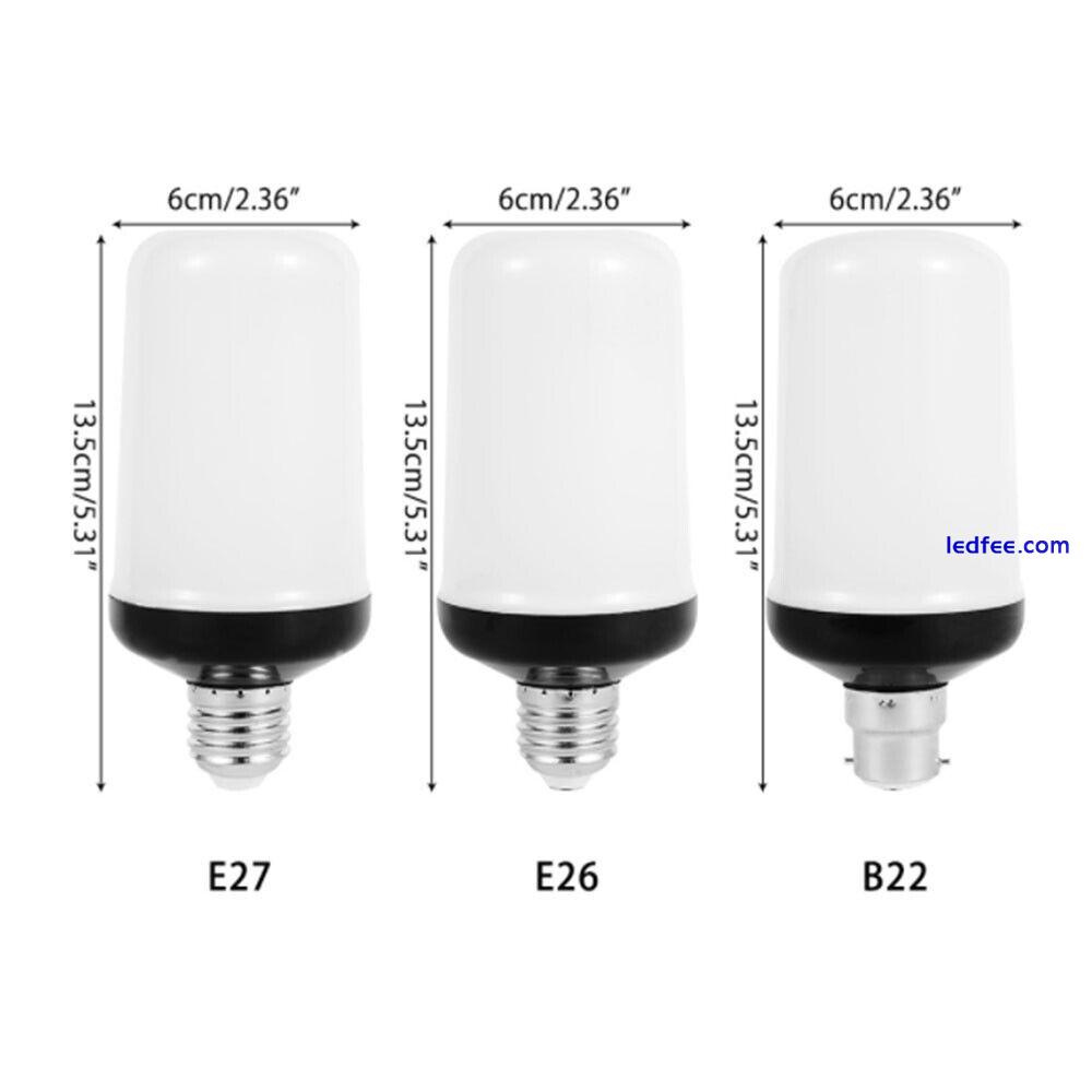 LED flame effect bulb 4 modes flame bulb with gravity sensor E26 E27 bulb 4 