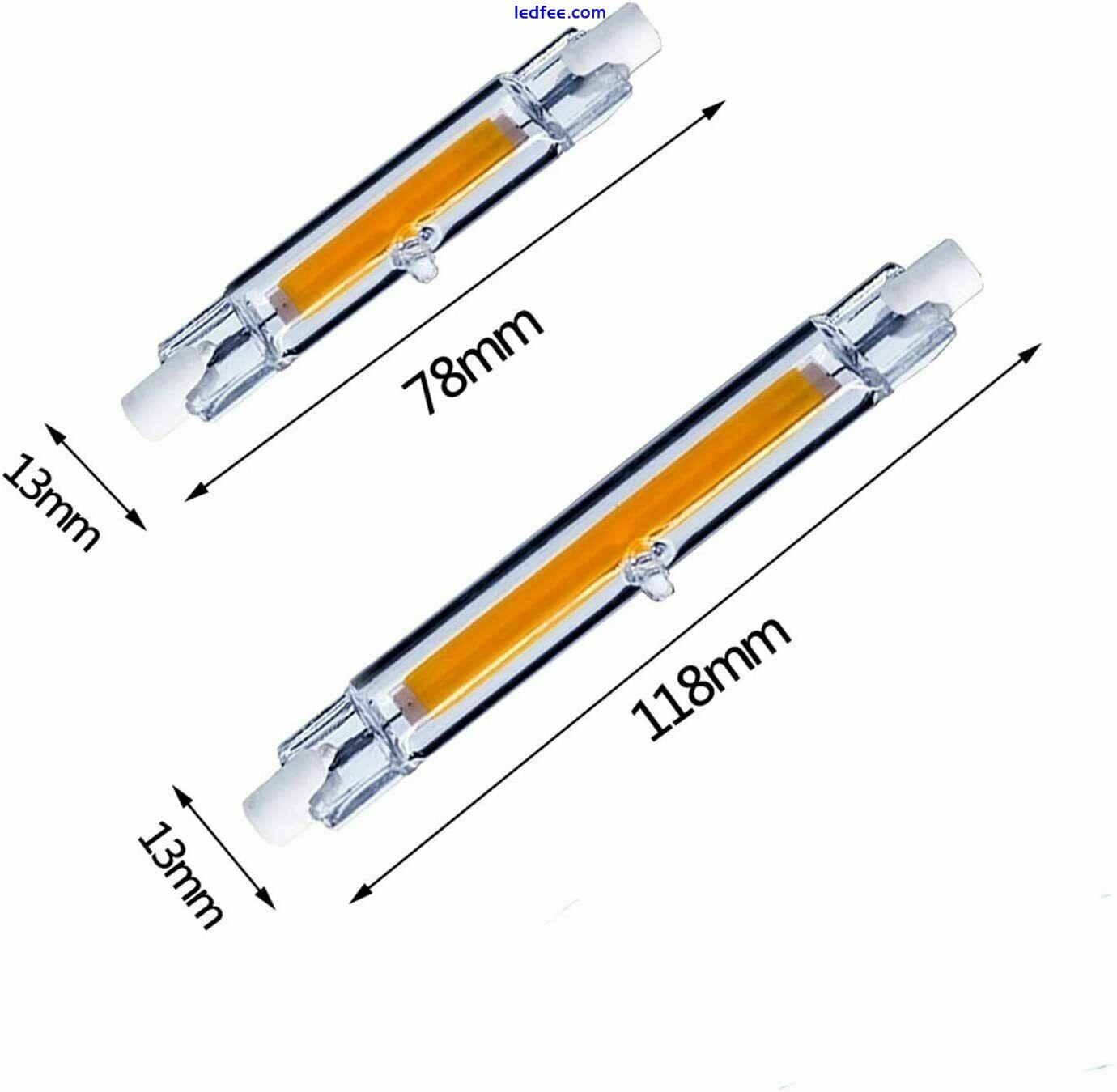 R7S LED Lamp COB 118mm 78mm 15/30W Dimmable Glass Replace Incandescent 110V/220V 5 