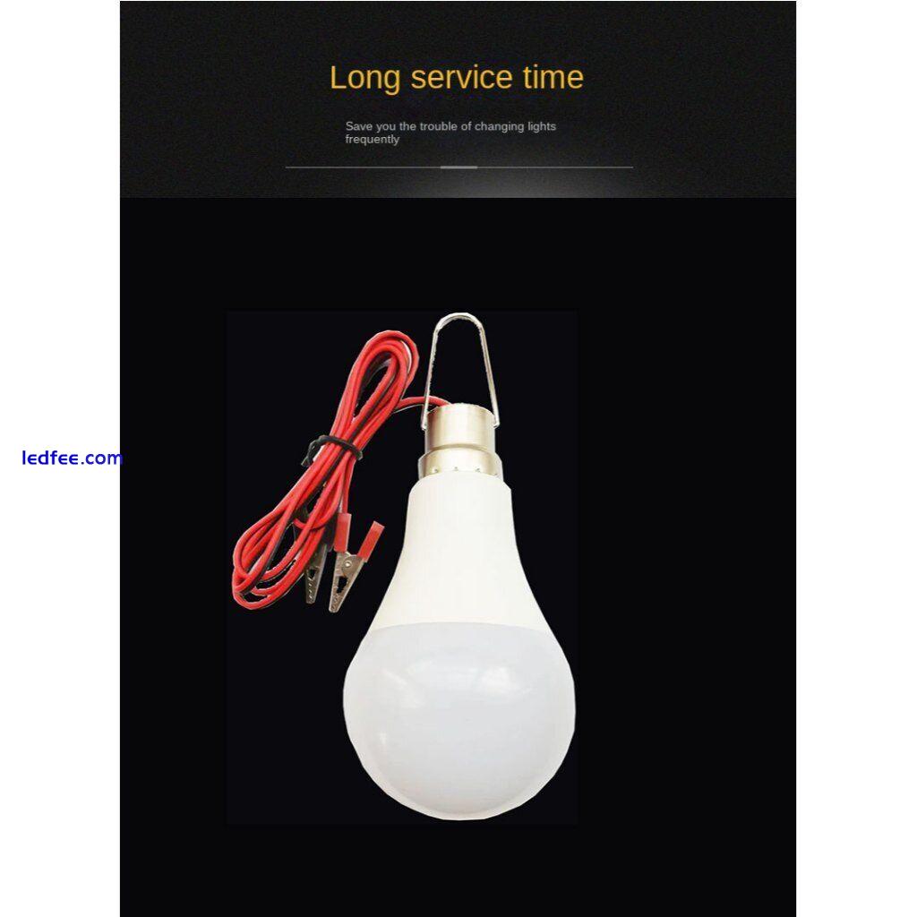 3W 6W 9W12W 15W 18W LED Light Bulb With Clip DC 12V/24V for Outdoor Camping 2 