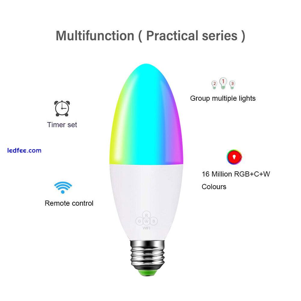 RGB LED COLOUR SMART CHANGING LIGHT BULB REMOTE E12/E14/E26/E27/B22~ 1 