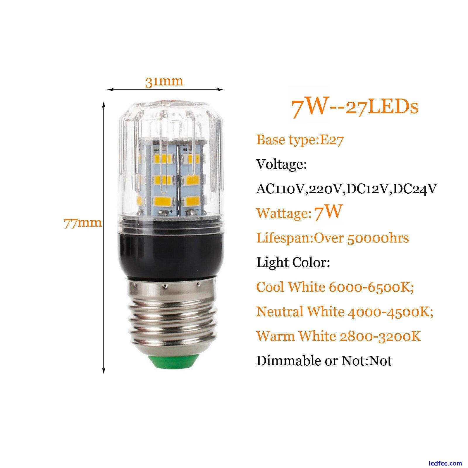 LED Corn Light  E27 E14E12 E26 5730 SMD Bulb White Lamps 220V DC 12V 24V  9W 1 