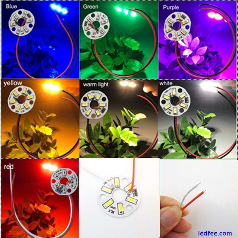 5V LED SMD Lamp Bead Board diy Red Blue Warm White Bulb Light Source 5730 chips 4 