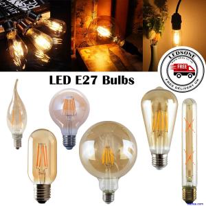 E14 E27 LED Light Bulbs Retro Warm Amber Filament 240V Vintage Edison Light Bulb