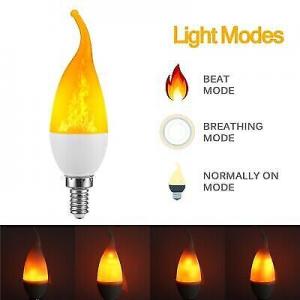 B22 E14 E27 LED Flicker Flame ...