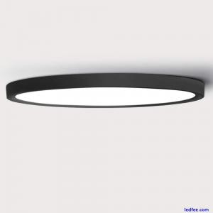 LED Ceiling Light Black Shell 12W 1100lm Natural White 4000K Round D18cm Modern