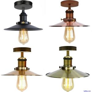 LEDSone Ceiling Lights Industrial Flush Mounted Ceiling Light Retro Lamp Fitting