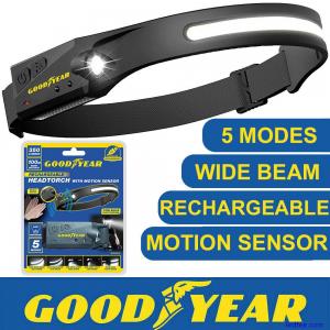 Goodyear LED Head Torch Rechar...