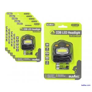 6 x LED Head Torch 3W Recharge...