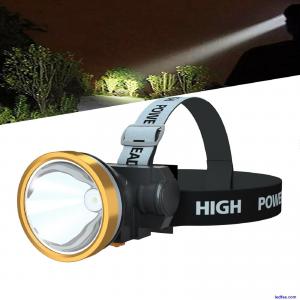 Rechargeable Headlamp ODEAR Head Torch LED Spotlight Powered Headlight Head Lamp