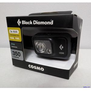 Black Diamond Cosmo 350 Lumen Head Torch Hybrid Dual Fuel New Unopn Graphite JL1