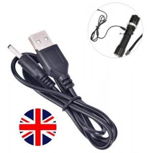 USB Charger Charging Cable Wire Lead For LED Headlamp / Flashlight / Head Torch