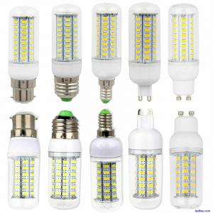 LED Corn Light Bulbs E14 E27 G9 B22 GU10 7W - 30W Cool White Lamps Energy Saving