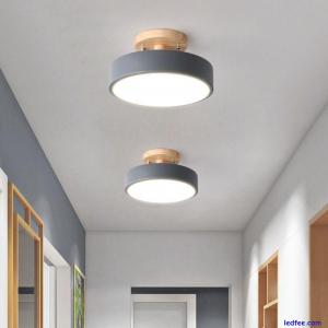 Wood LED Ceiling Lights Minimalist Spotlights  Cloakroom Dining Room