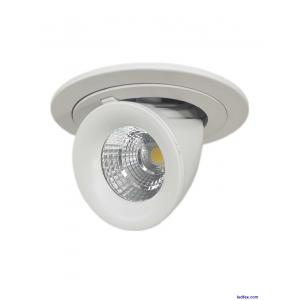 LED Ceiling Lights 10W Downlight Swivel Scoop Tilt Retail Dimmable Spotlight