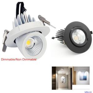 Dimmable LED Spotlight Elephant Nose Lamp Embedded Ceiling Wall COB Down light 