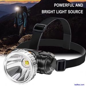 LED Strong Light USB Rechargeable Headlamp Night Fishing Running Camping D1F8