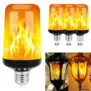 LED flame effect bulb 4 modes ...