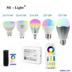 Mi Light/MIBOXER wifi rgbw LED Bulb Lamp RGB CCT E27 GU10 MR16 Light Dimmable