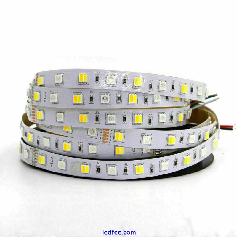 SMD 5050 RGB CCT LED Strip Waterproof DC 12V 24V CCT RGBW/WW string light 5m 50m 0 