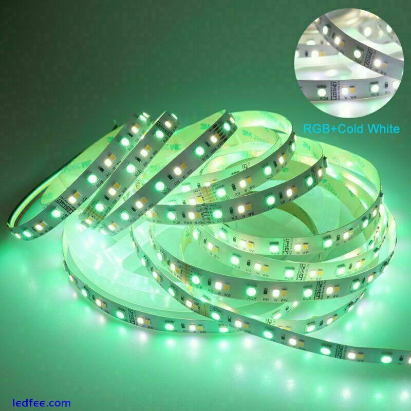 SMD 5050 RGB CCT LED Strip Waterproof DC 12V 24V CCT RGBW/WW string light 5m 50m 5 