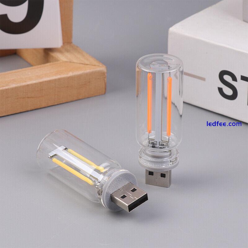 Retro USB LED Filament Touch Dimming Bulb 5V Retro LED Edison Bulb Night Light 5 