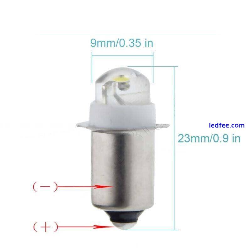 P13.5S LED Bulb 3V 4.5V 6V DC Torch Lights Replacement halogen Flashlight Lamps 0 