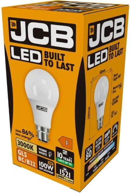 100W LED Light Bulbs GLS Bayonet BC Edison Screw ES Warm Cool Daylight White JCB 1 