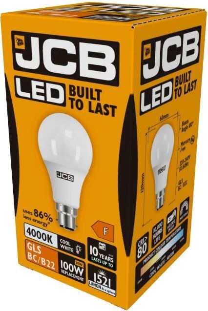 100W LED Light Bulbs GLS Bayonet BC Edison Screw ES Warm Cool Daylight White JCB 2 