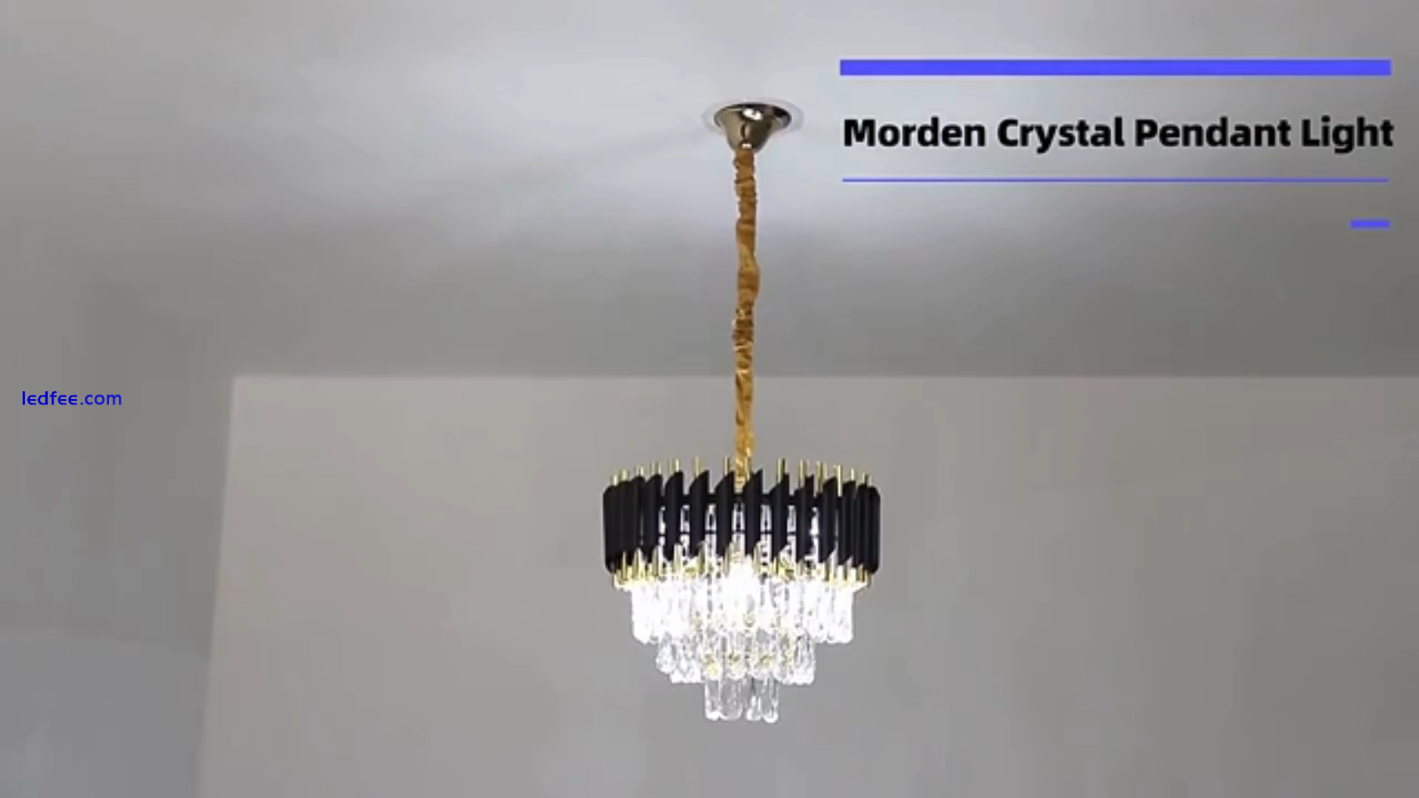 Modern K9 Crystal Chandelier Large Luxury Ceiling Pendant Light for Living Room 0 