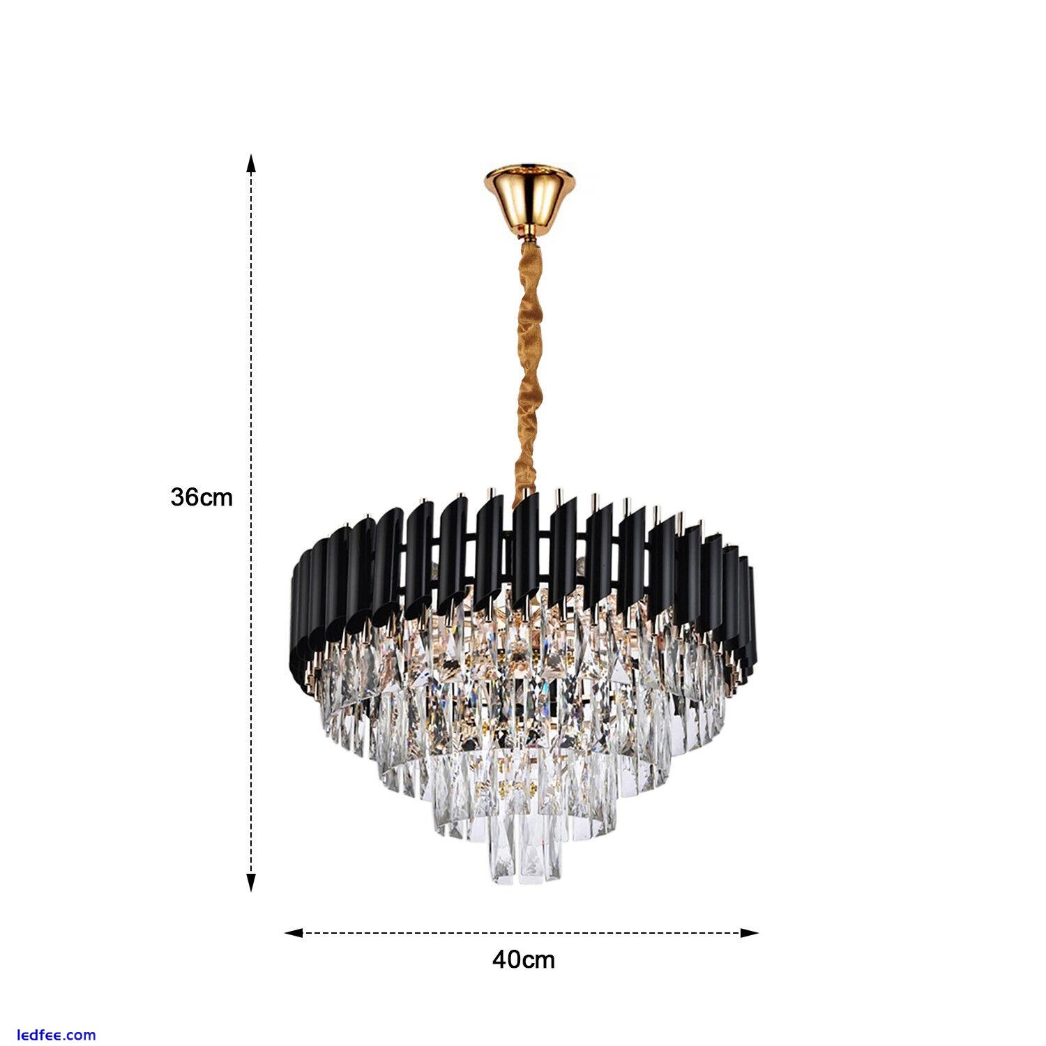 Modern K9 Crystal Chandelier Large Luxury Ceiling Pendant Light for Living Room 1 