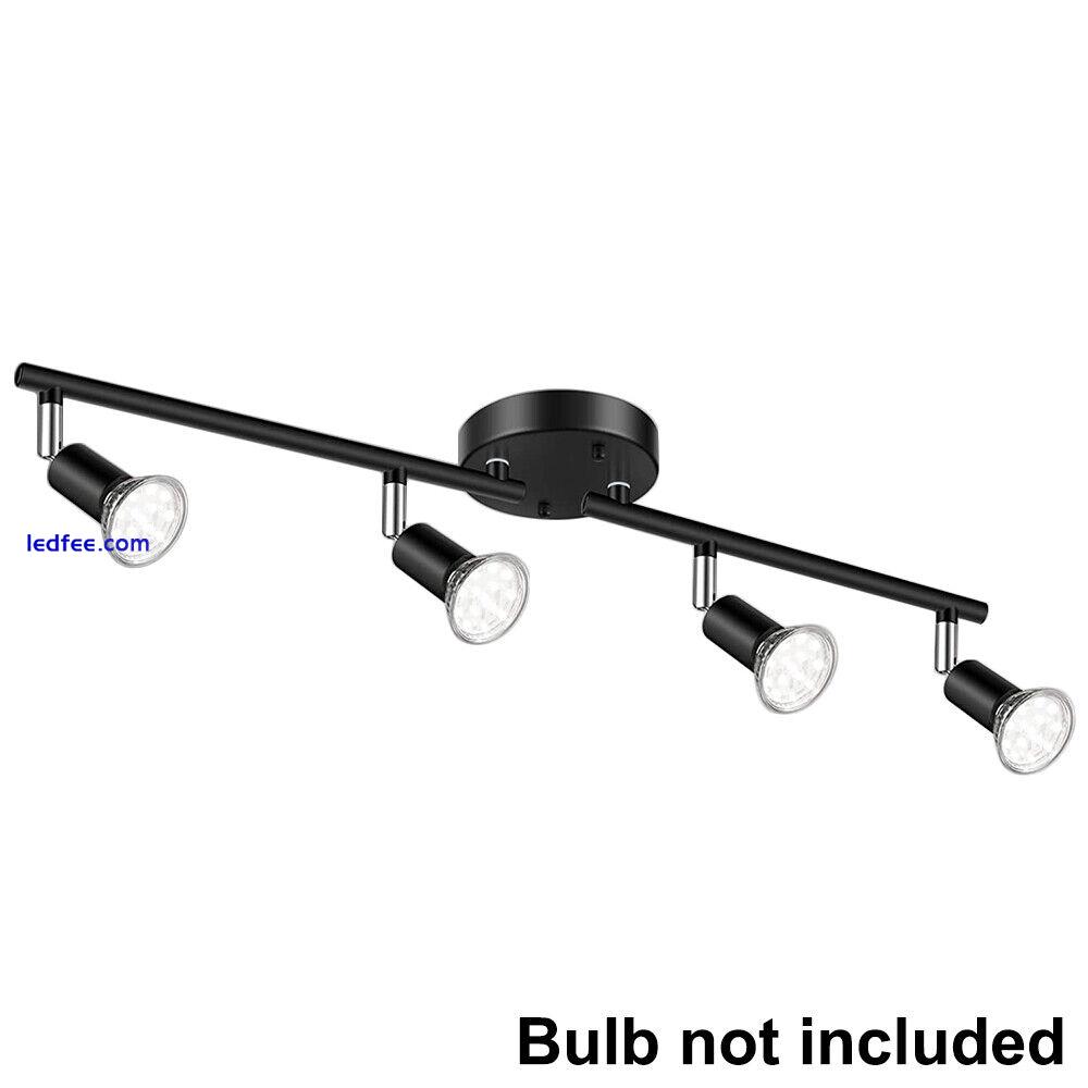 4 Way Ceiling Spotlight Adjustable Kitchen Bar Spot Light LED GU10 No Bulbs Lamp 1 