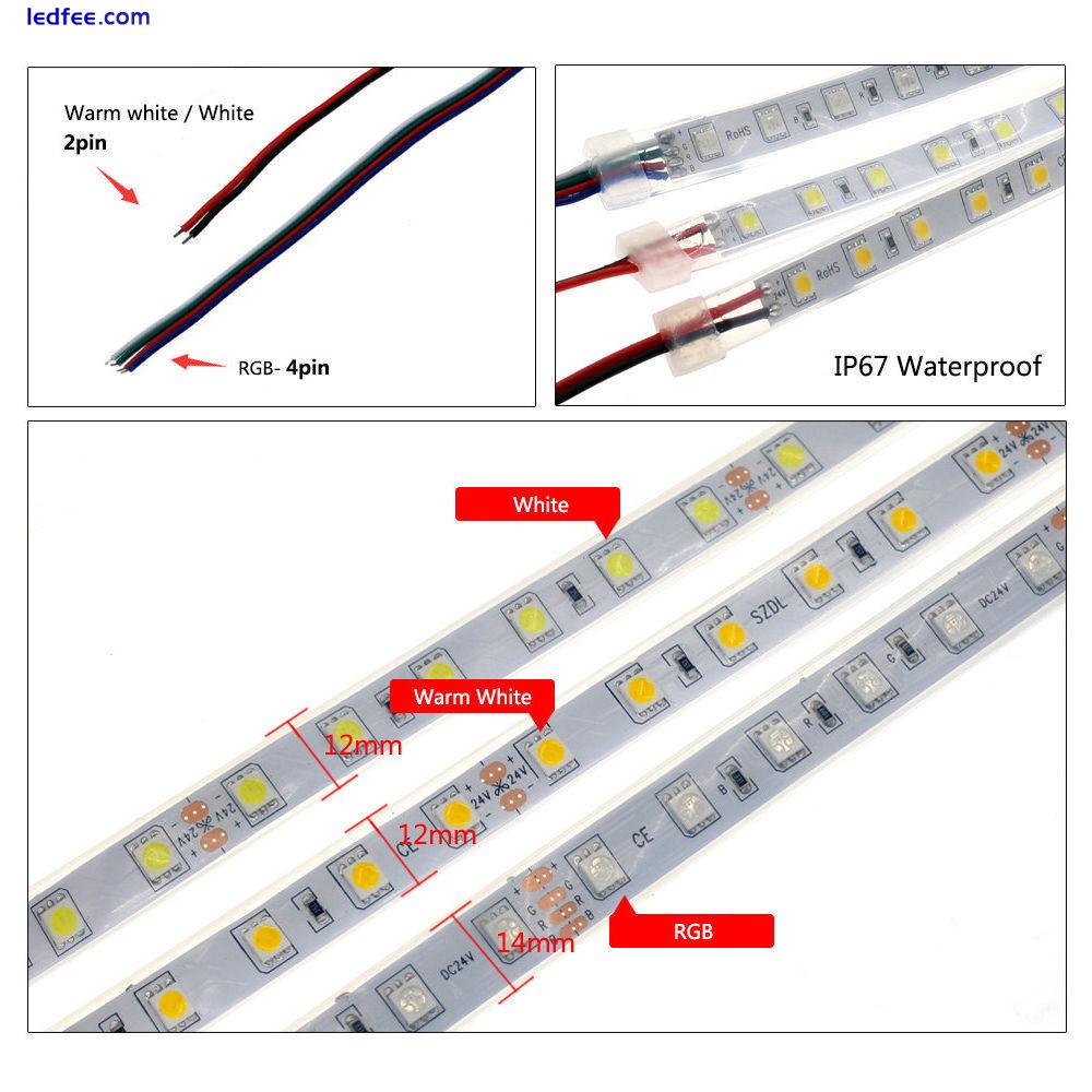 5m  20m 5050 RGB LED Strip Lights Colour Changing cabinet kitchen tape ribbon DC 1 