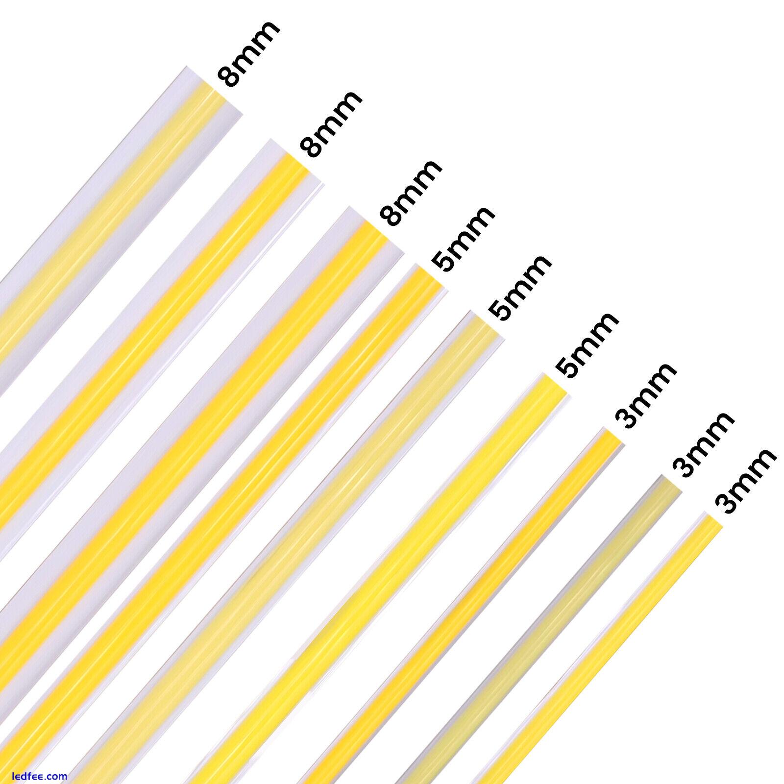 High Density COB LED Strip Lights 3mm 5mm 8mm Flexible Tape Cabinet Kitchen Lamp 0 