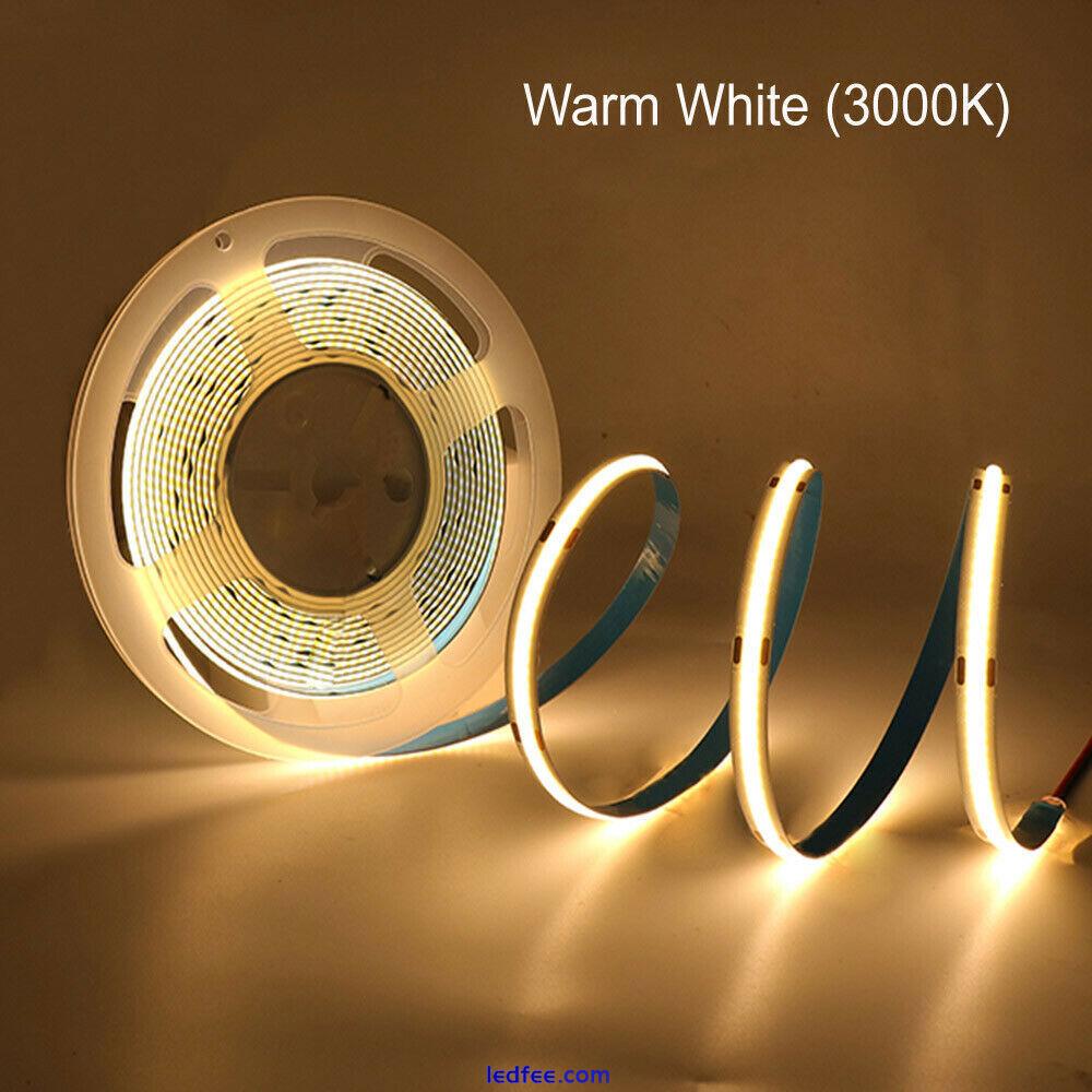 1m~10m COB Led Strip Lights Flexible Tape Light Bar Room Home Indoor Decoration 1 