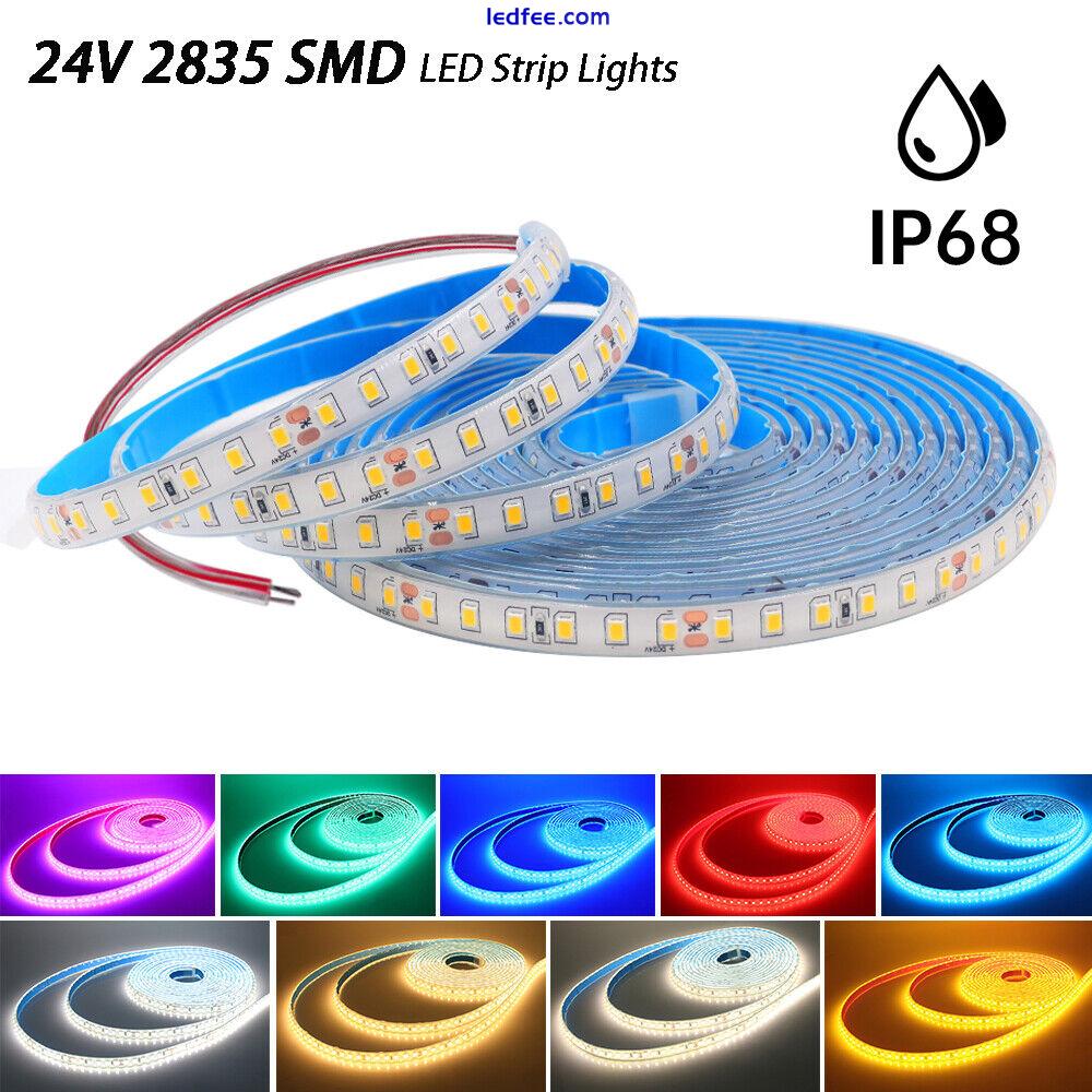 24V LED Strip Lights Waterproof Tape Rope Self Adhesive Swimming Pools Lighting 0 