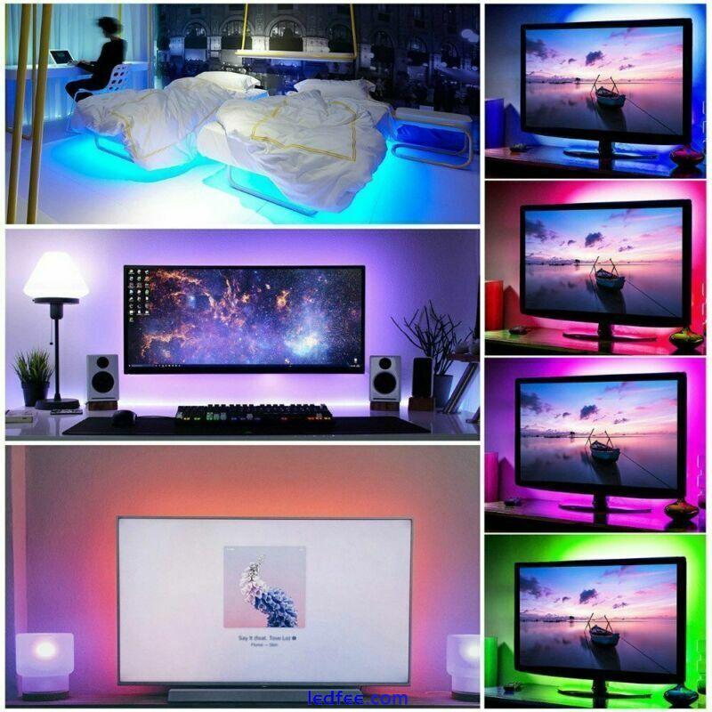 LED Strip Light RGB 1-20m 5050 Colour Changing Tape Cabinet Kitchen TV Lighting 4 