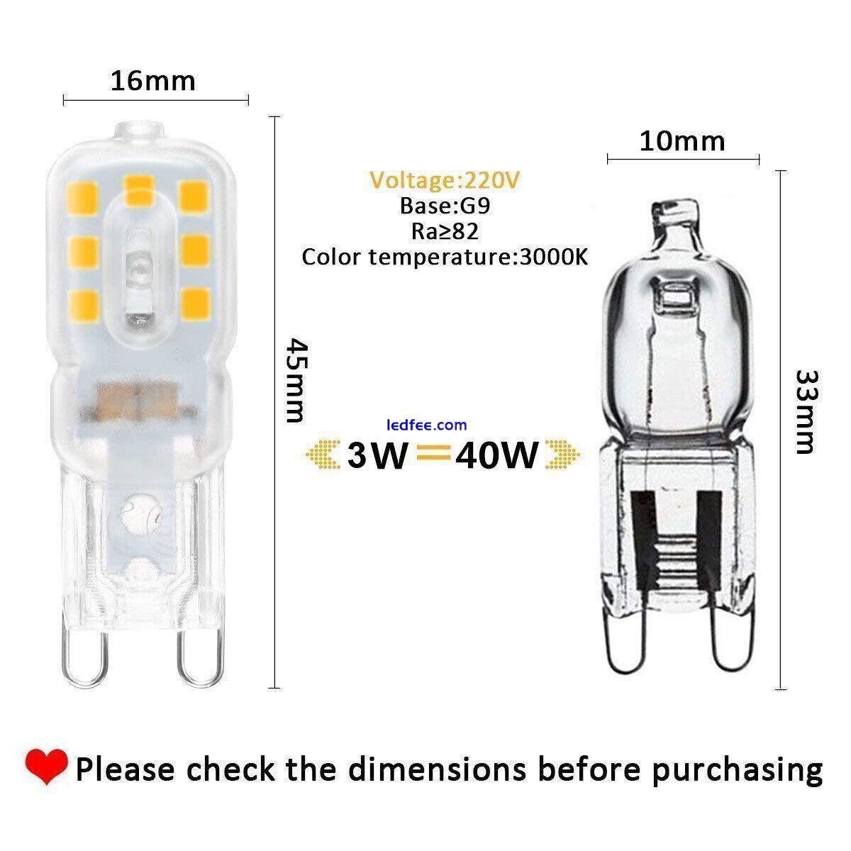 G9 LED Bulb Capsule lights Lamp 3W Replace Halogen bulb 220V Corn bulb Dimmable 1 