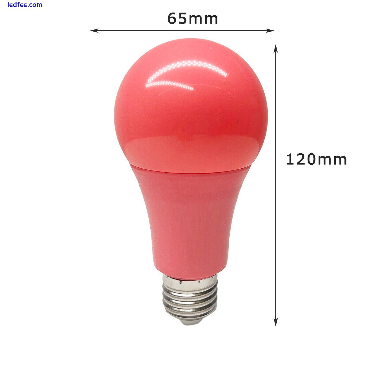 Colored Led Light Bulbs A65 5W Globe Lights E27 B22 Base 7 Color Bulb Day White 1 