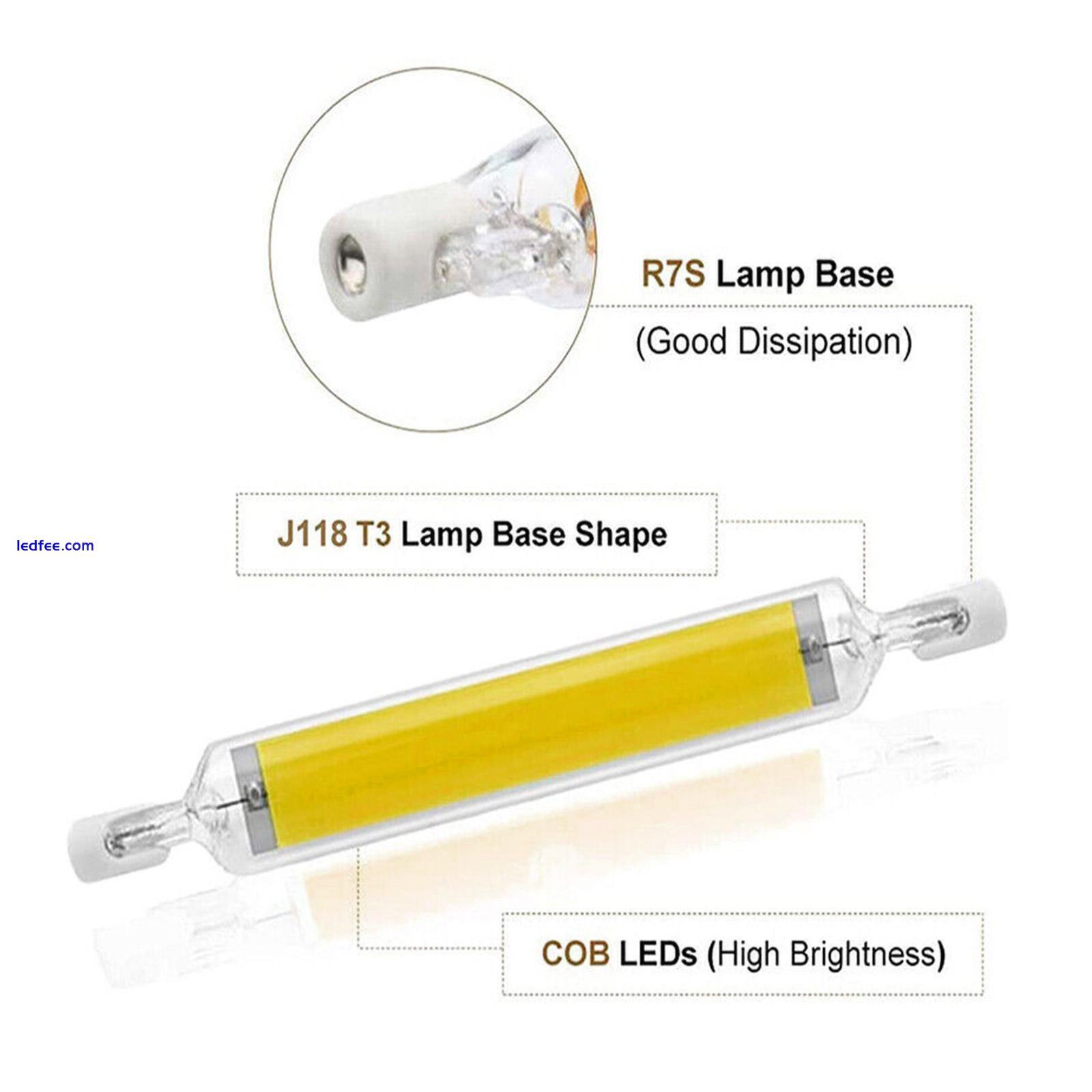 78mm 118mm Dimmable R7s COB LED Bulbs Security Flood Halogen Replaces Bulb A9✨a 5 