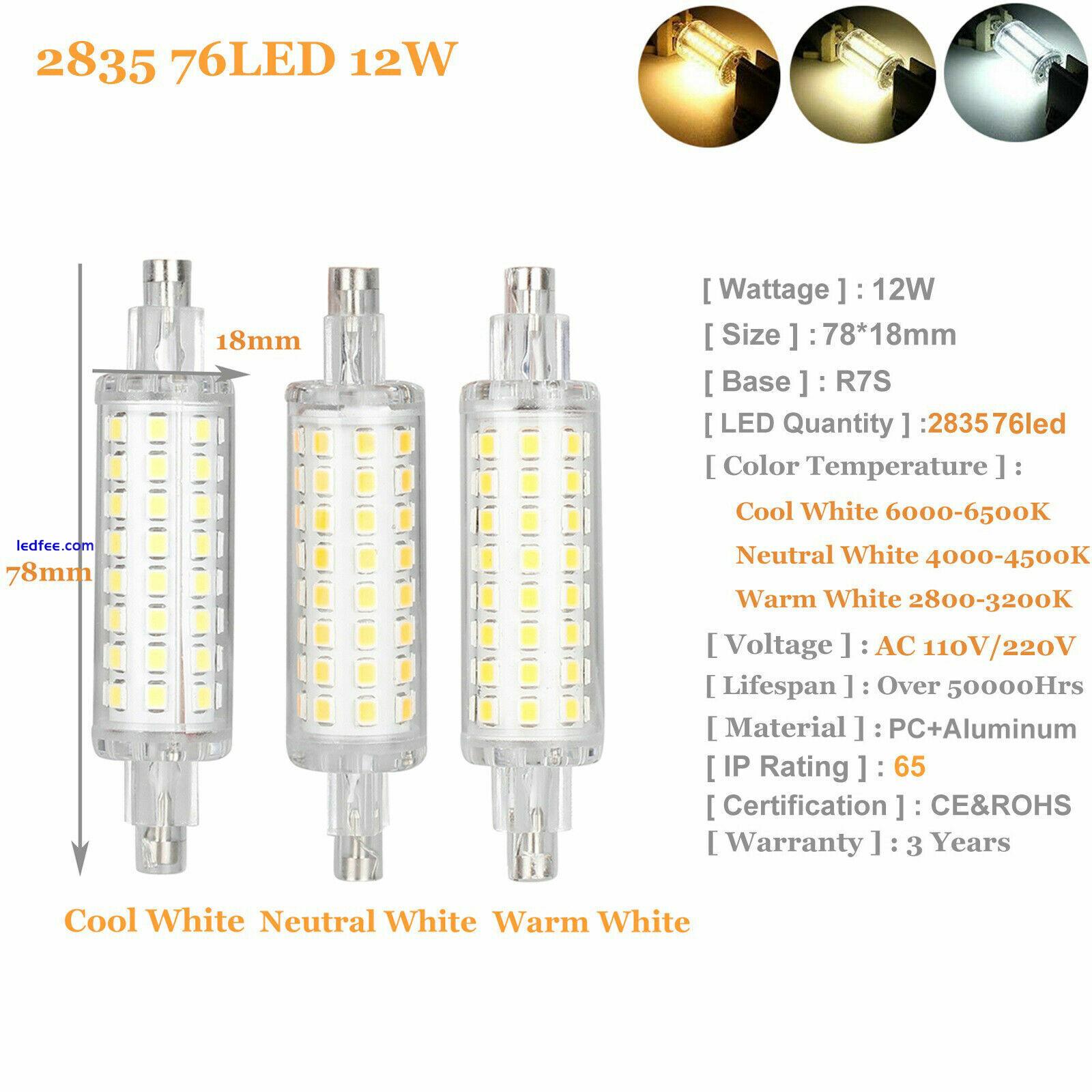 LED Floodlight Corn Bulbs  R7S 78mm 118mm12W 16W Multi Purpose Lamps 110V 220V 1 