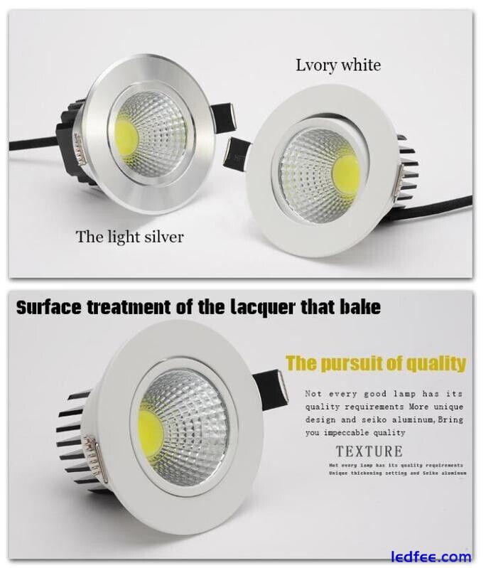 1/6pcs LED Downlight 3W Recessed Round LED Ceiling Lamp AC 220V-240V 4 