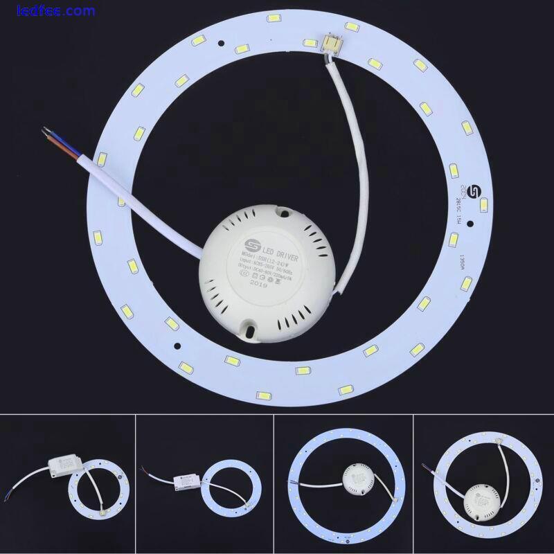 5730 LED Ceiling Light Circle Shape Panel 12/15/18W Fixture Lamp 2 