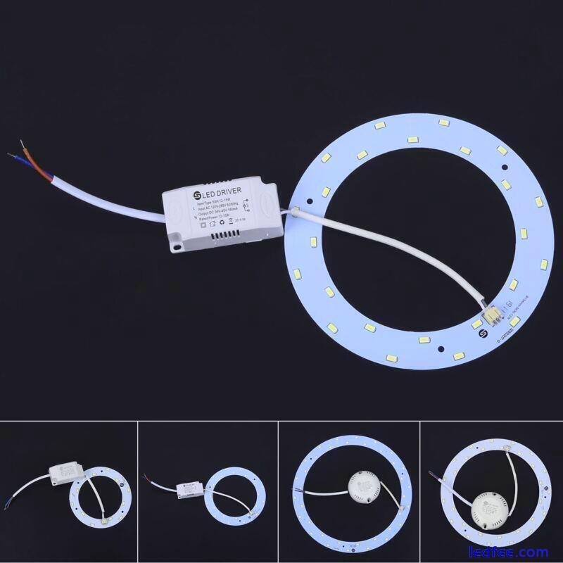 5730 LED Ceiling Light Circle Shape Panel 12/15/18W Fixture Lamp 5 