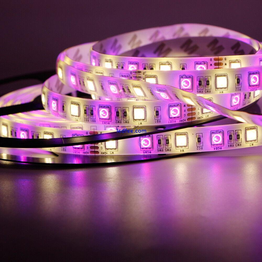 5m LED Light Strip Tape rope white RGB RGBW 5050 SMD Cabinet Kitchen Lighting DC 5 