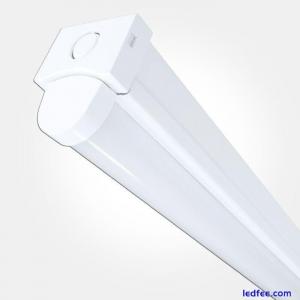 LED Batten Light Ceiling Light 6FT Fitting 65W 8125Lm Garages, Offices LEDBRITE