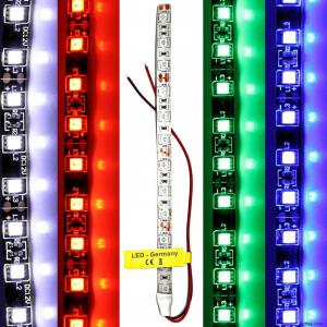 1-5m LED Strip 12 / 24 Volt Cable Lighting 3M Strip White Blue Red €9.99/m