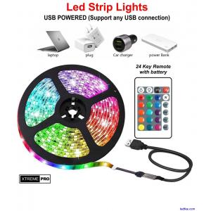 1 - 30M LED RGB Strip Light, with Remote Control, for Bedroom Kitchen Ceiling UK