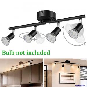 4 Way Ceiling Spotlight Adjustable Kitchen Bar Spot Light LED GU10 No Bulbs Lamp