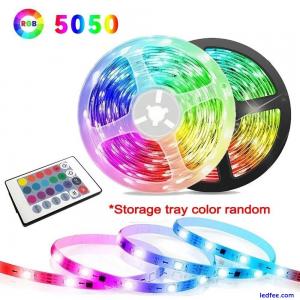 Flexible RGB LED Strip Light with USB Power 24Key Remote, DIY Backlighting Home